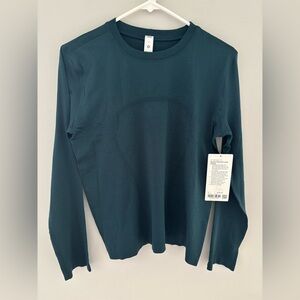 NWT Lululemon Size 2 Swiftly Relaxed Long Sleeve Shirt INCB Indochine Blue